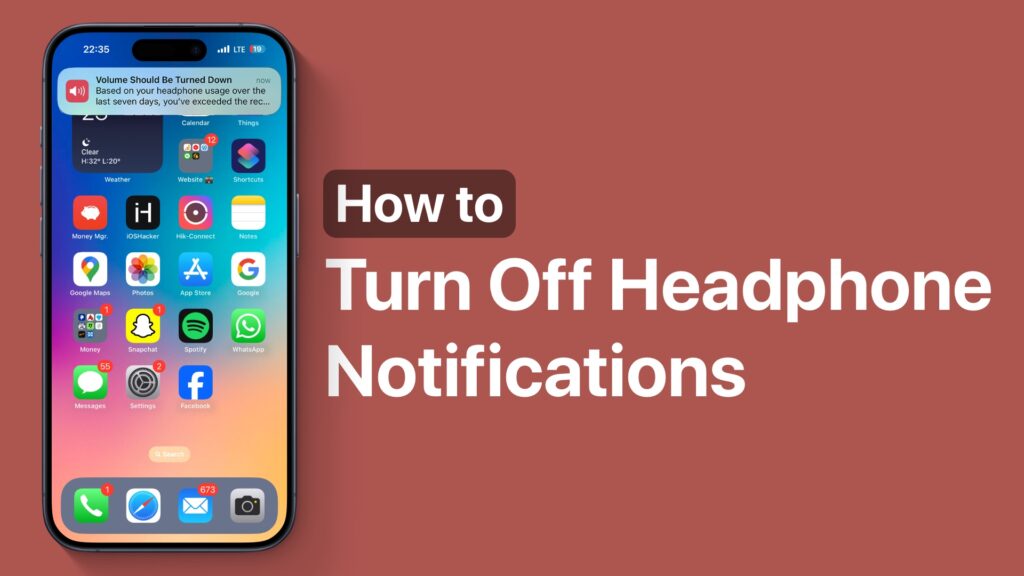 Turn off headphone notifications