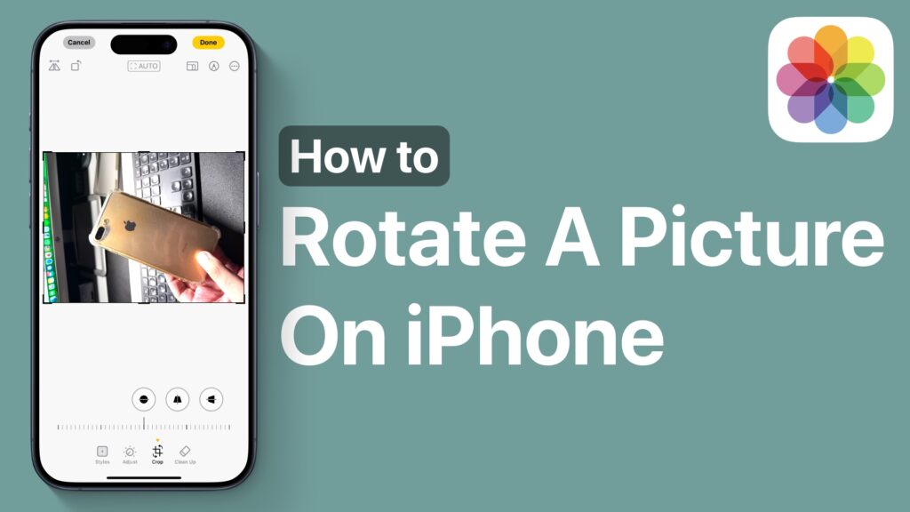 Rotate a picture on iPhone