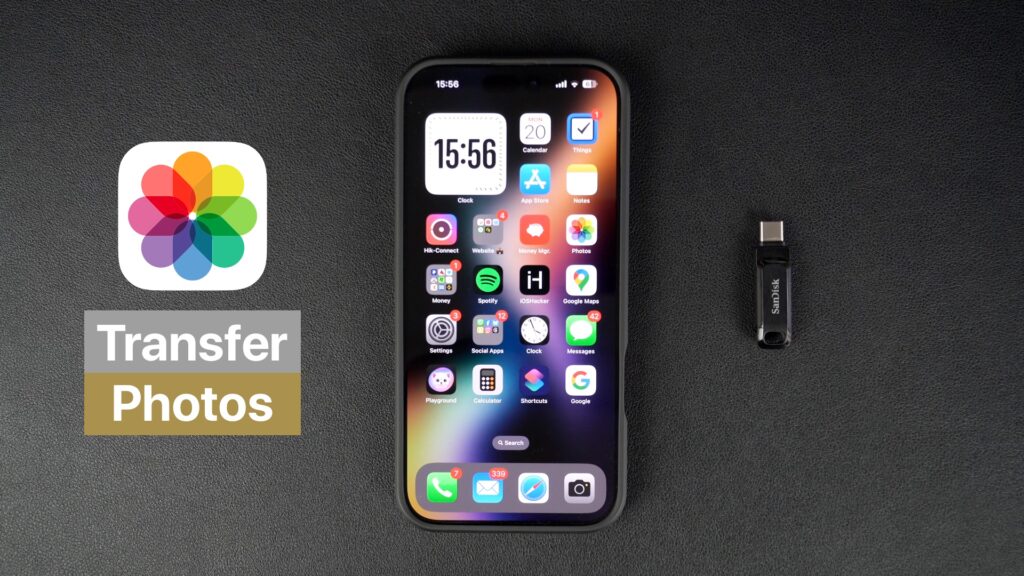 Transfer photos to USB Flash Drive