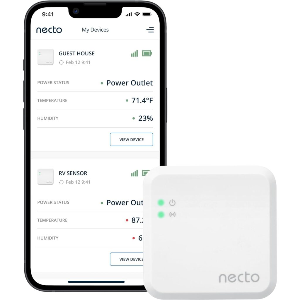 Necto Cellular Temperature & Humidity Monitor