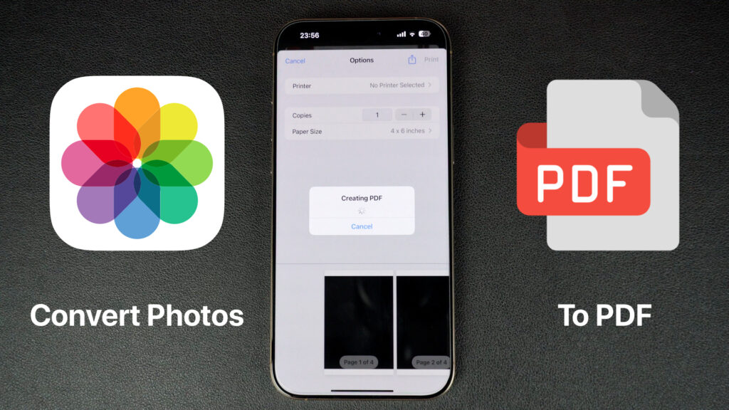 Convert photo to PDF
