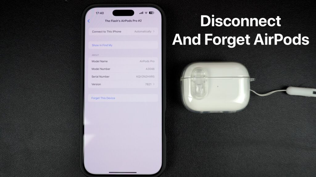 Disconnect AirPods