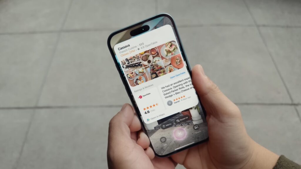 Visual Intelligence on iPhone