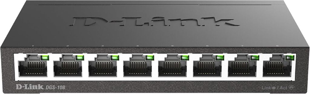 D-Link DGS 108 8 Port Gigabit Ethernet Switch