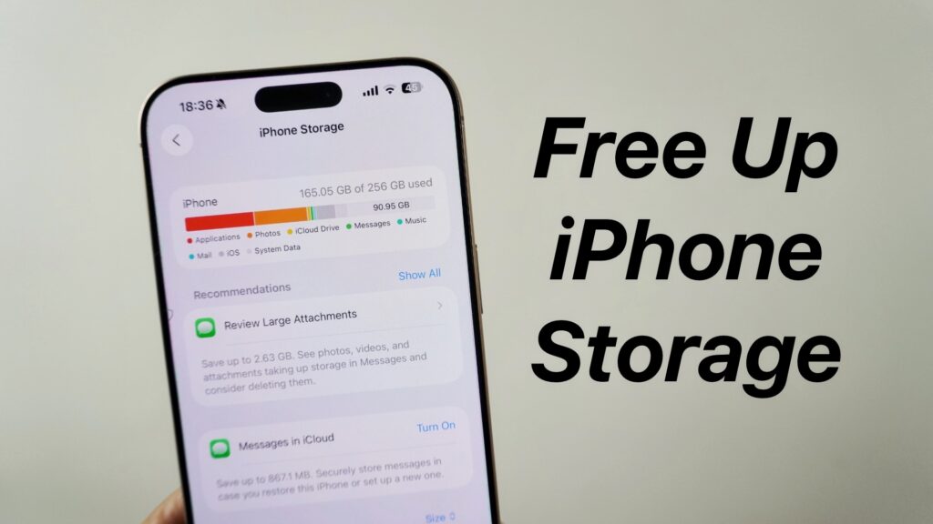 Free Up iPhone disk space