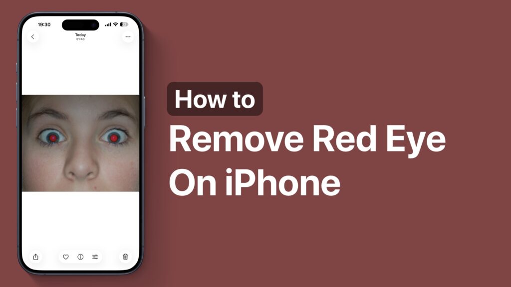 Remove Red Eye iPhone