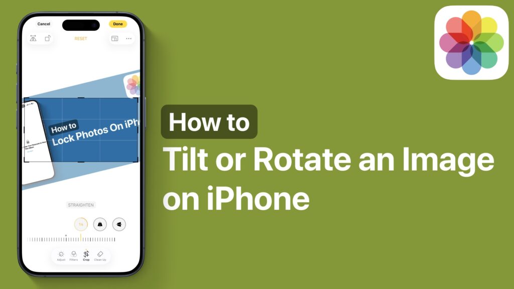 Tilt images on iPhone