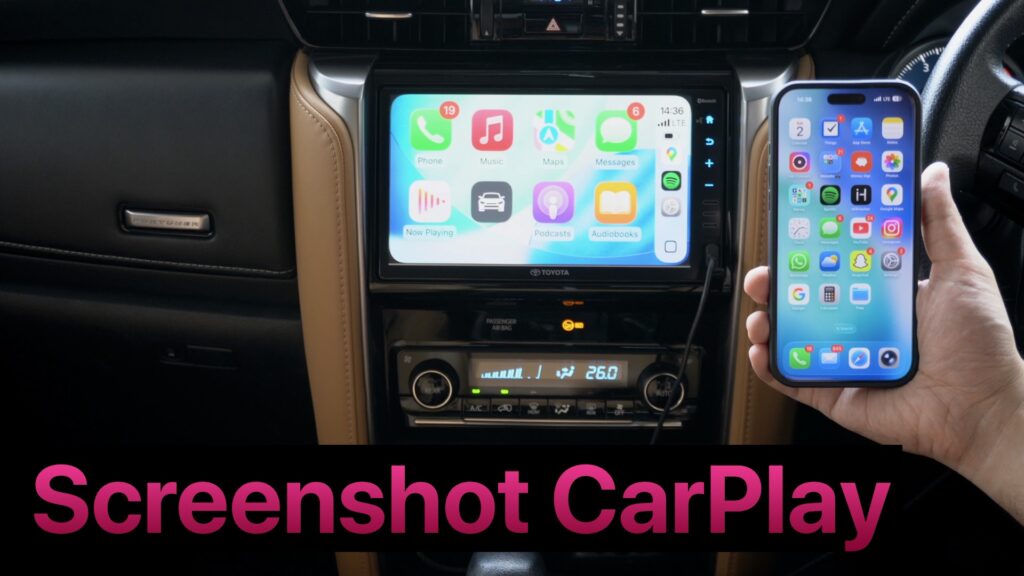 How to screenshot carplay