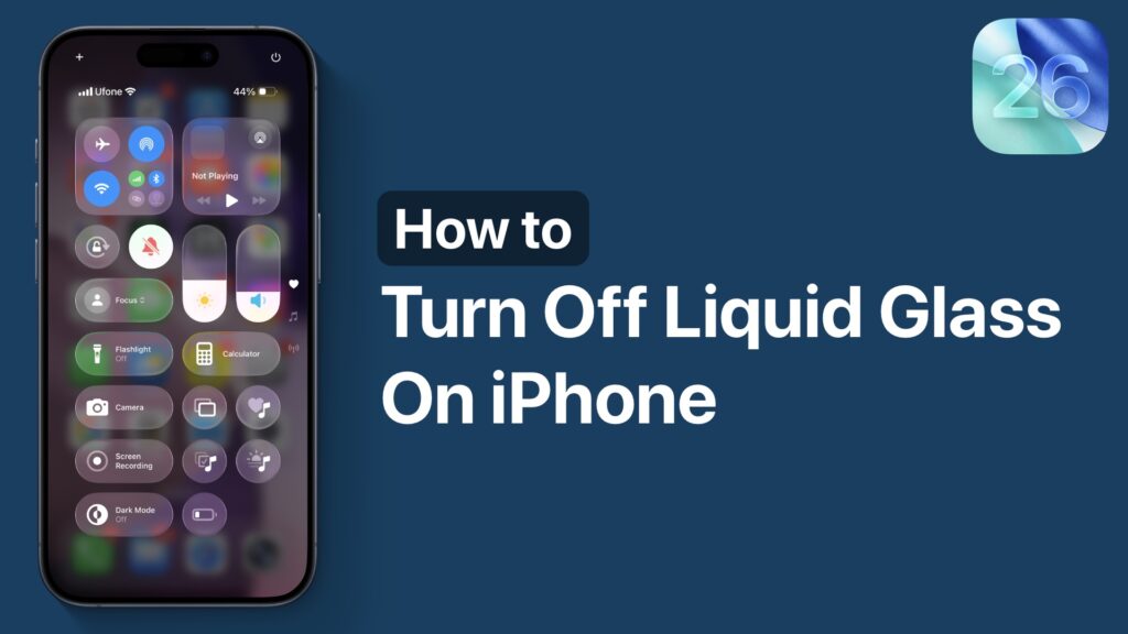 Turn off Liquid Glass