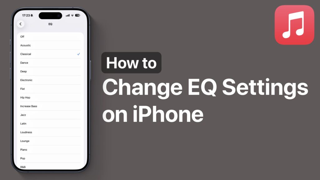 Change EQ Settings for Apple Music