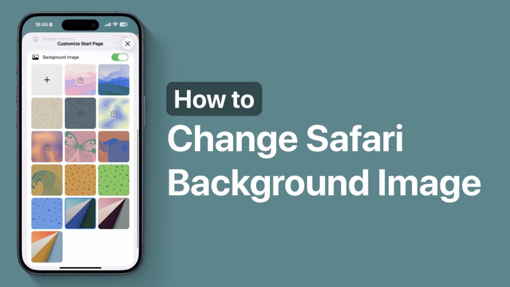 Change Safari background image