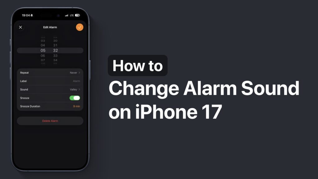 Change Alarm Sound on iPhone 17