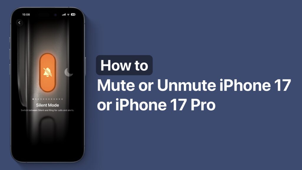 Mute or unmute iPhone 17