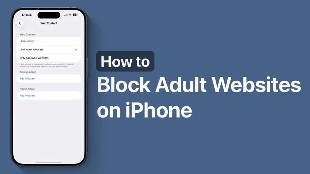 Block adult websites