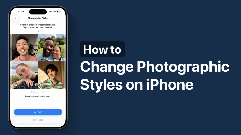 Change Photographic Styles on iPhone