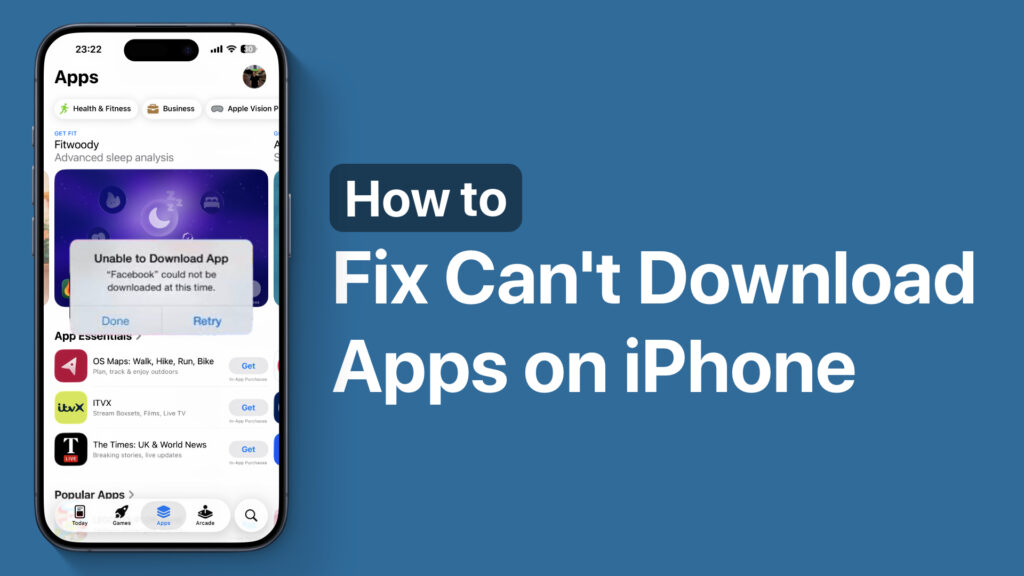 Can't Download Apps on iPhone? Fix Here