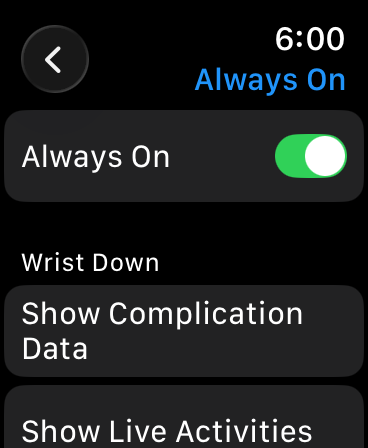 Disable Always-on Display on Apple Watch