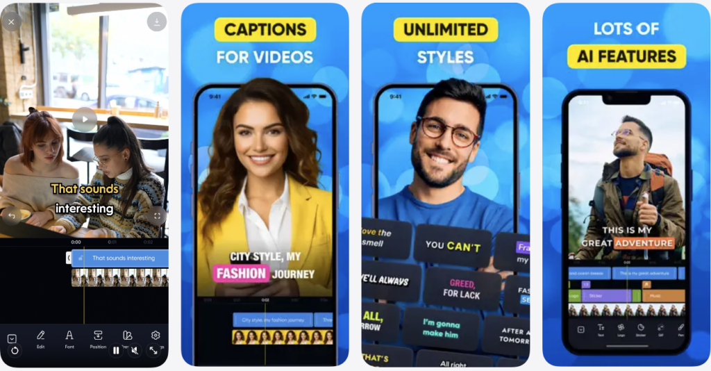Capti AI. Captions for videos