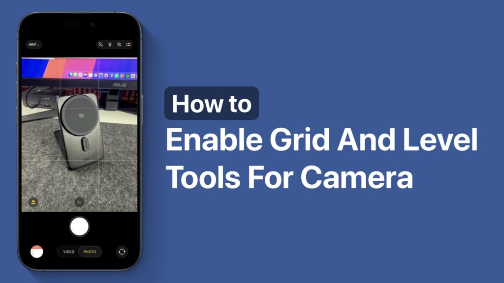 Level and grid Camera