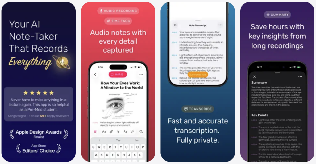 Noted: Record & AI Transcribe