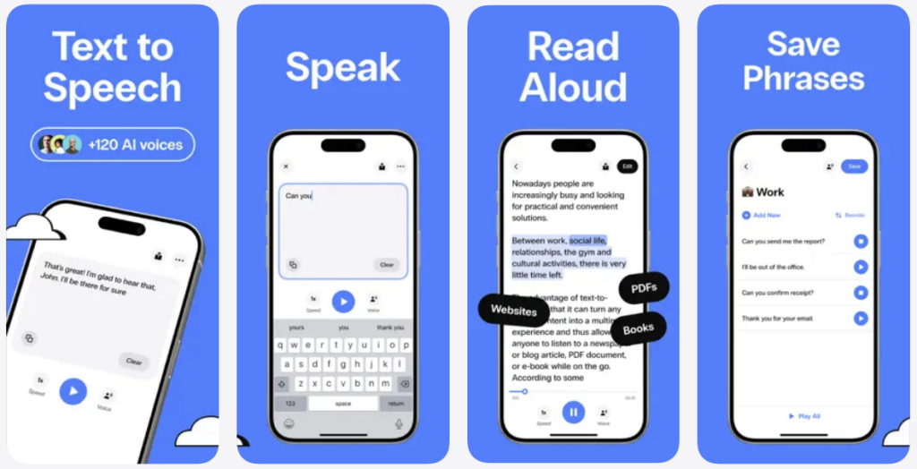Speak4Me: Text to Speech Aloud