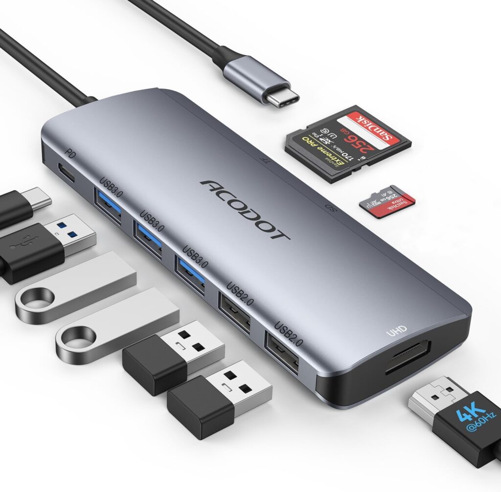 Acodot 9-in-1 USB C Hub