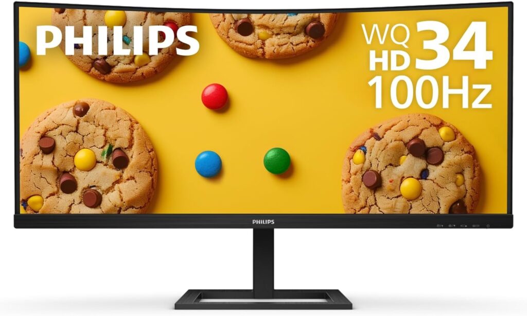 Philips 346E2CUAE 34-Inch Curved Frameless Monitor