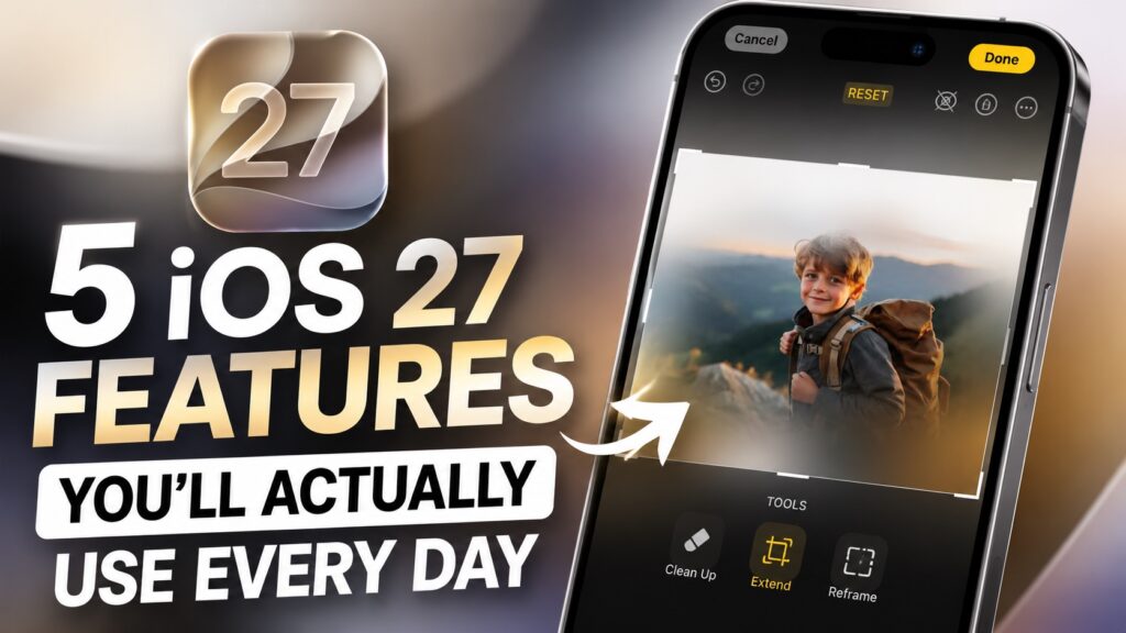 iOS 27 features
