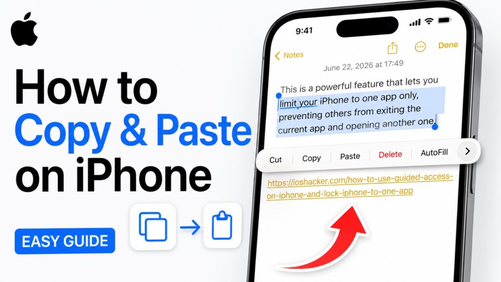 Copy Paste on iPhone