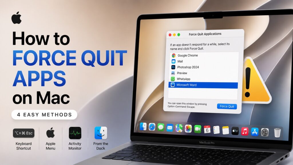How to force quit apps on Mac