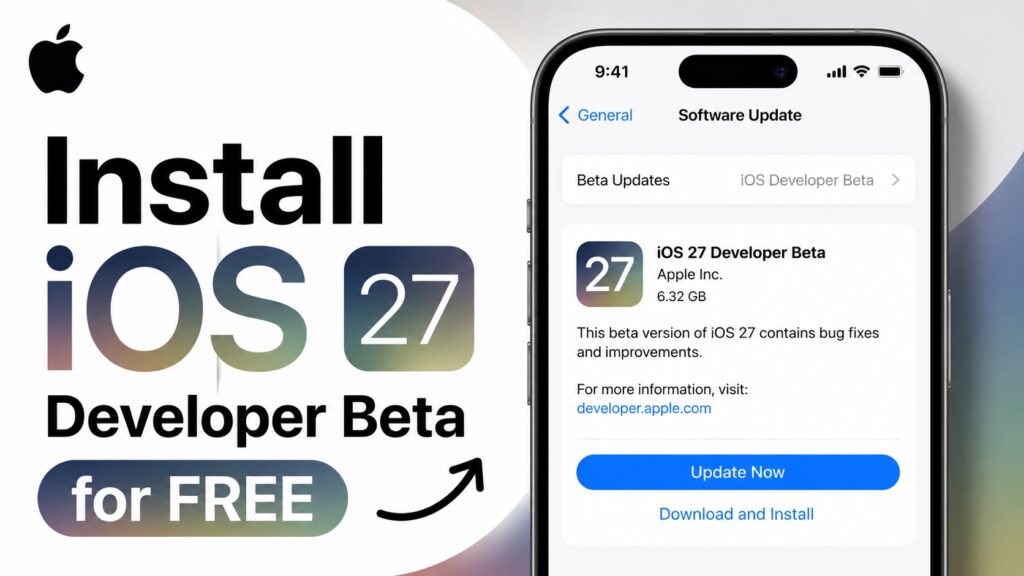 install iOS 27 beta