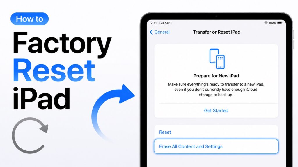 Factory Reset iPad