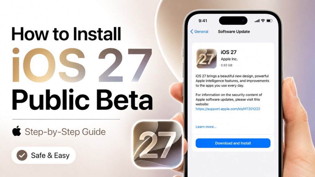 Install iOS 27 Public Beta