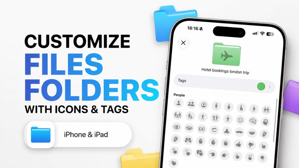 Customize files app folders
