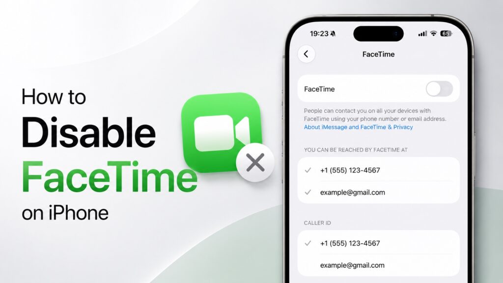 Disable FaceTime on iPhone