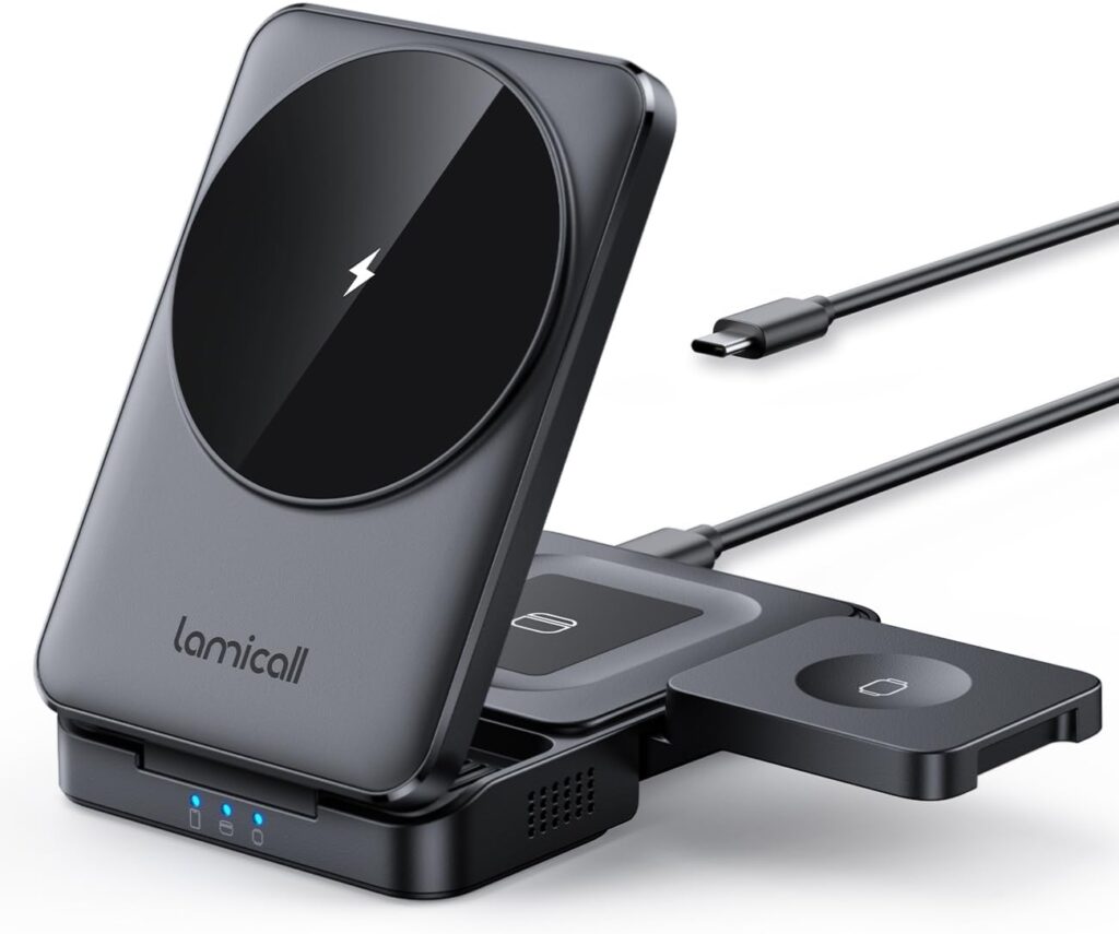 Lamicall 3-in-1 Foldable Charging Station