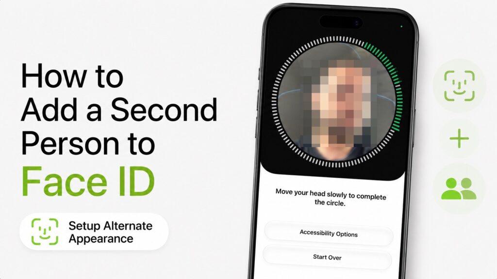 Add a second person to Face ID