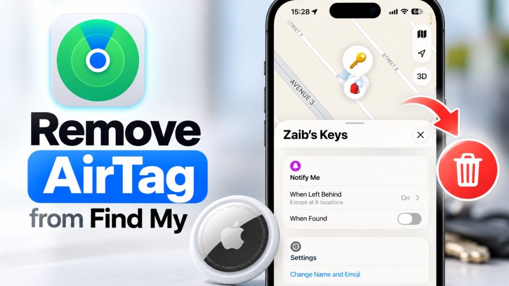 Remove an AirTag or Tracker