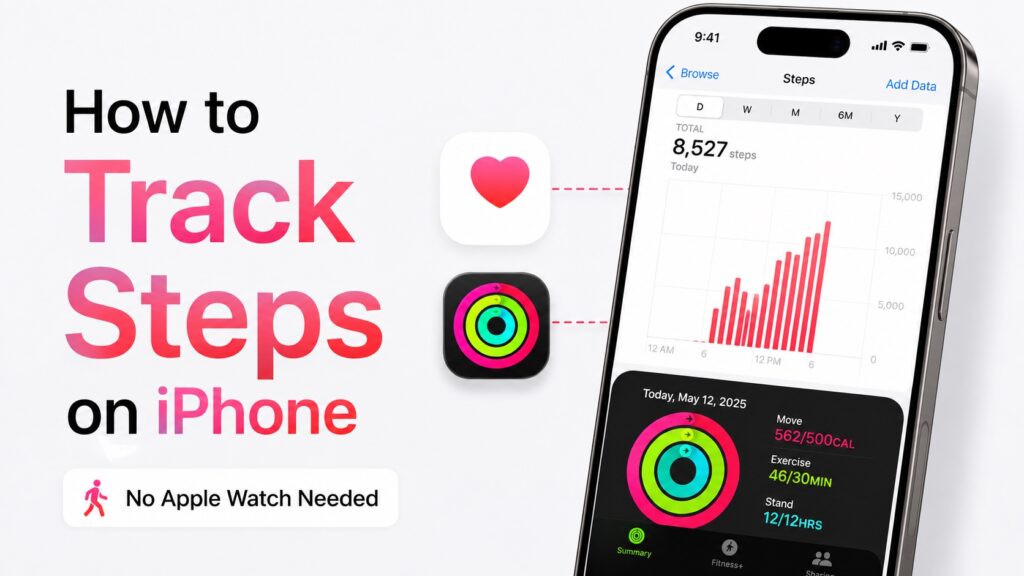 Track steps on iPhone