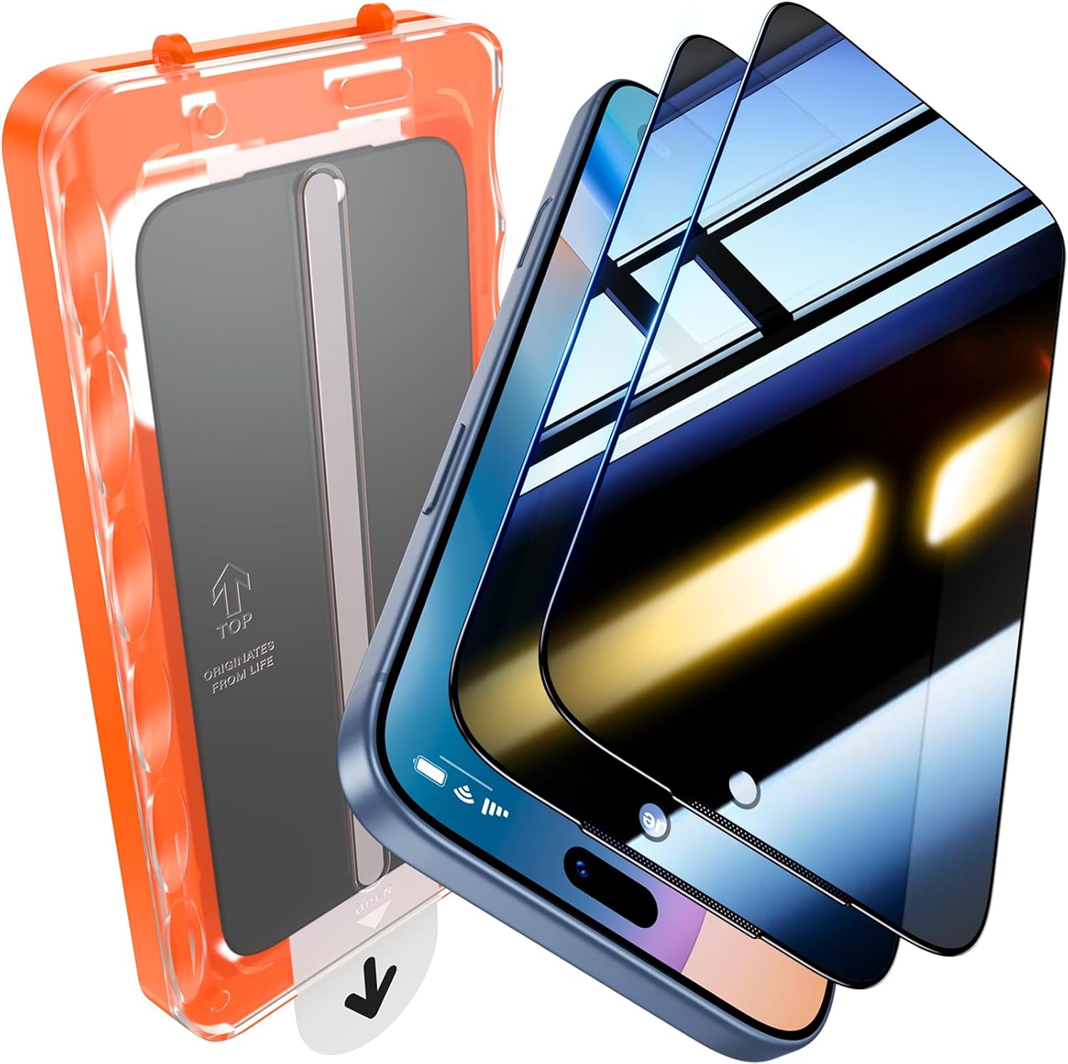 UniqueMe 2 Pack iPhone 18 Pro Max Privacy Screen Protector