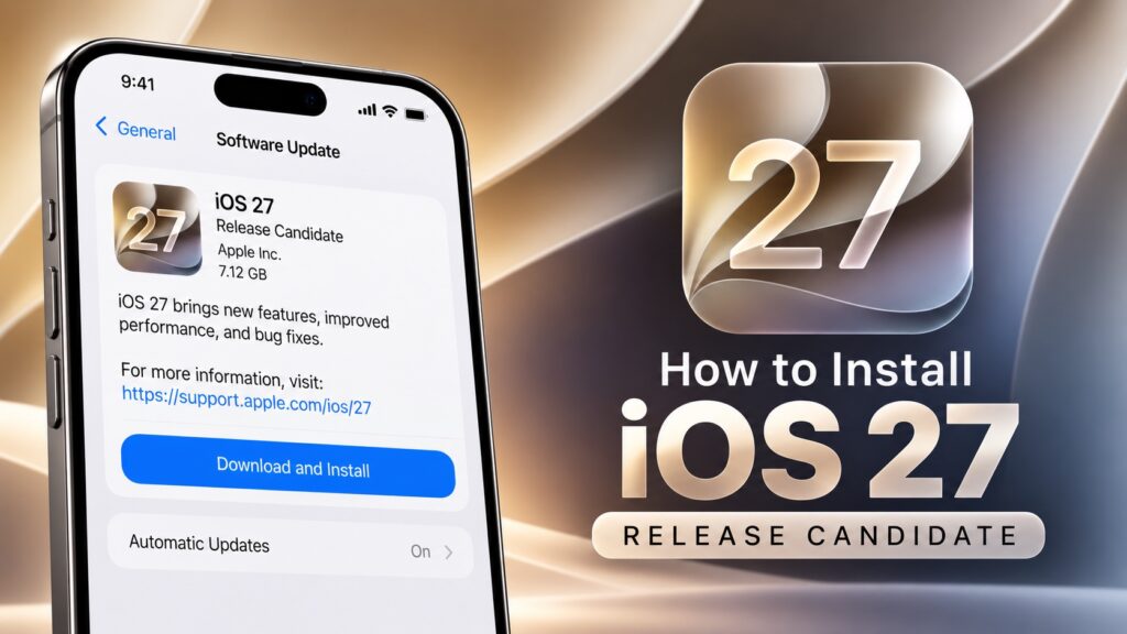 Install iOS 27 Release Candidate