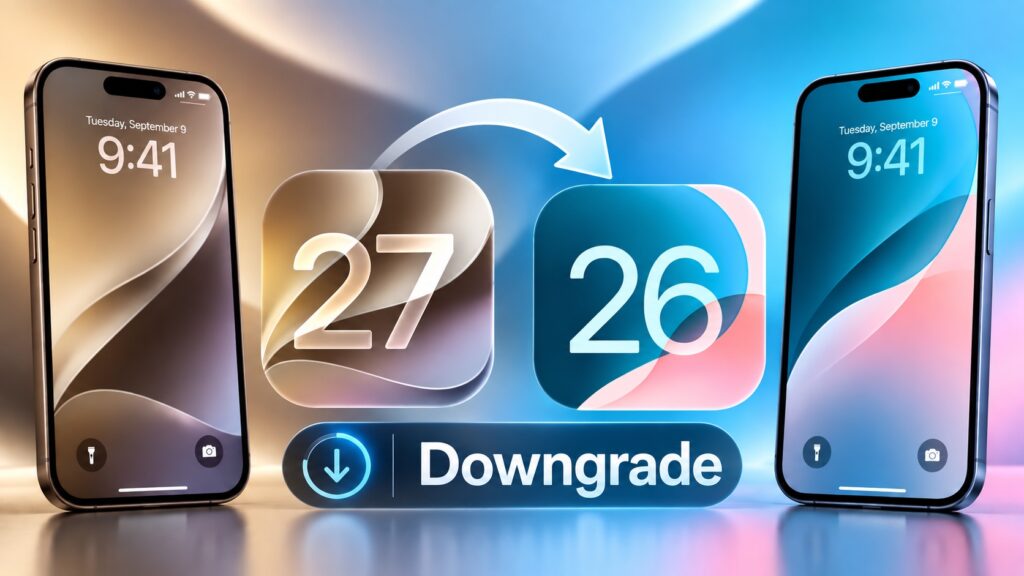 Downgrade iOS 27 to iOS 26